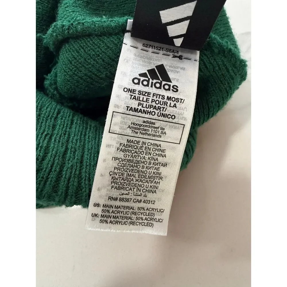 Minnesota Wild Adidas NHL Hockey Beanie Green Red Striped Cuffed Knit Hat Unisex
